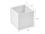 Bostitch Konnect Pencil Cup, White Plastic, 2/Pack (KT2-TLCUPKIT-WHT)