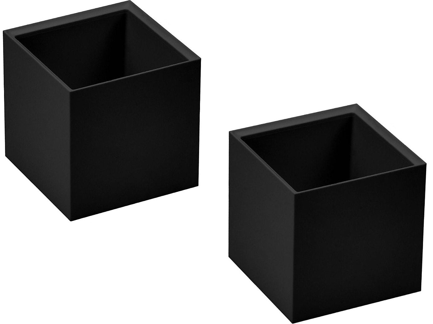 Bostitch Konnect Pencil Cup, Black Plastic, 2/Pack (KT2-TLCUPKIT-BLK)
