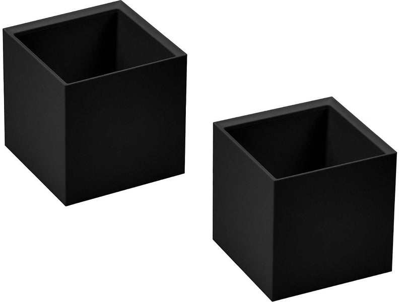 Bostitch Konnect Pencil Cup, Black Plastic, 2/Pack (KT2-TLCUPKIT-BLK)