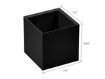 Bostitch Konnect Pencil Cup, Black Plastic, 2/Pack (KT2-TLCUPKIT-BLK)