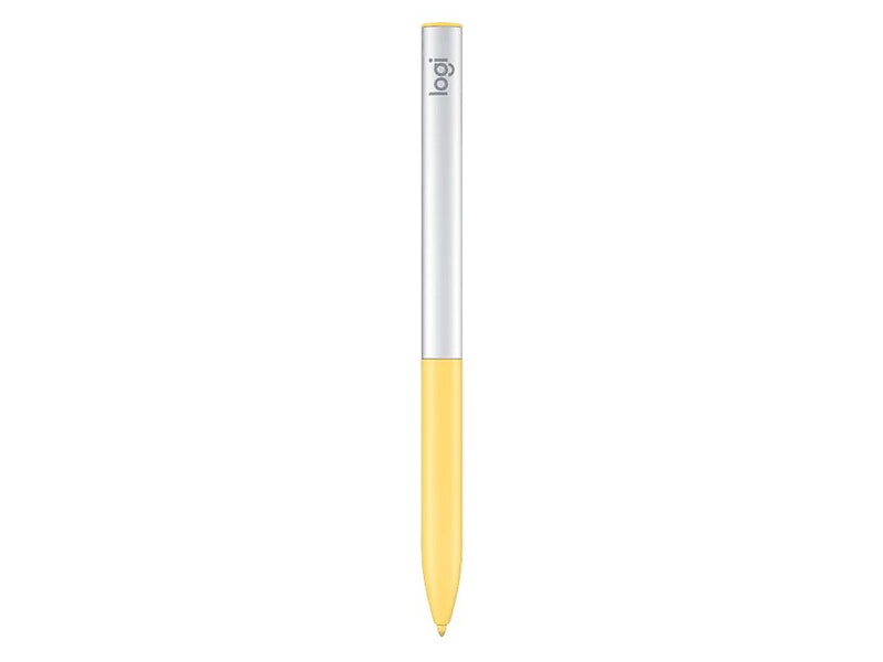 Logitech USI Stylus Pen for Chromebooks, Yellow/Gray (914-000065)