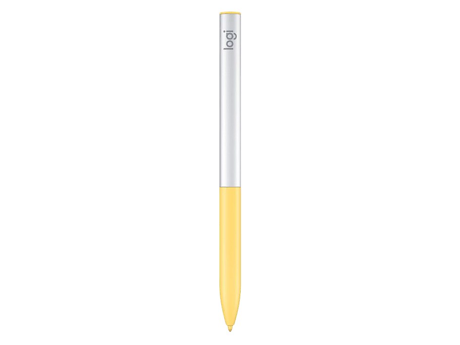 Logitech USI Stylus Pen for Chromebooks, Yellow/Gray (914-000065)