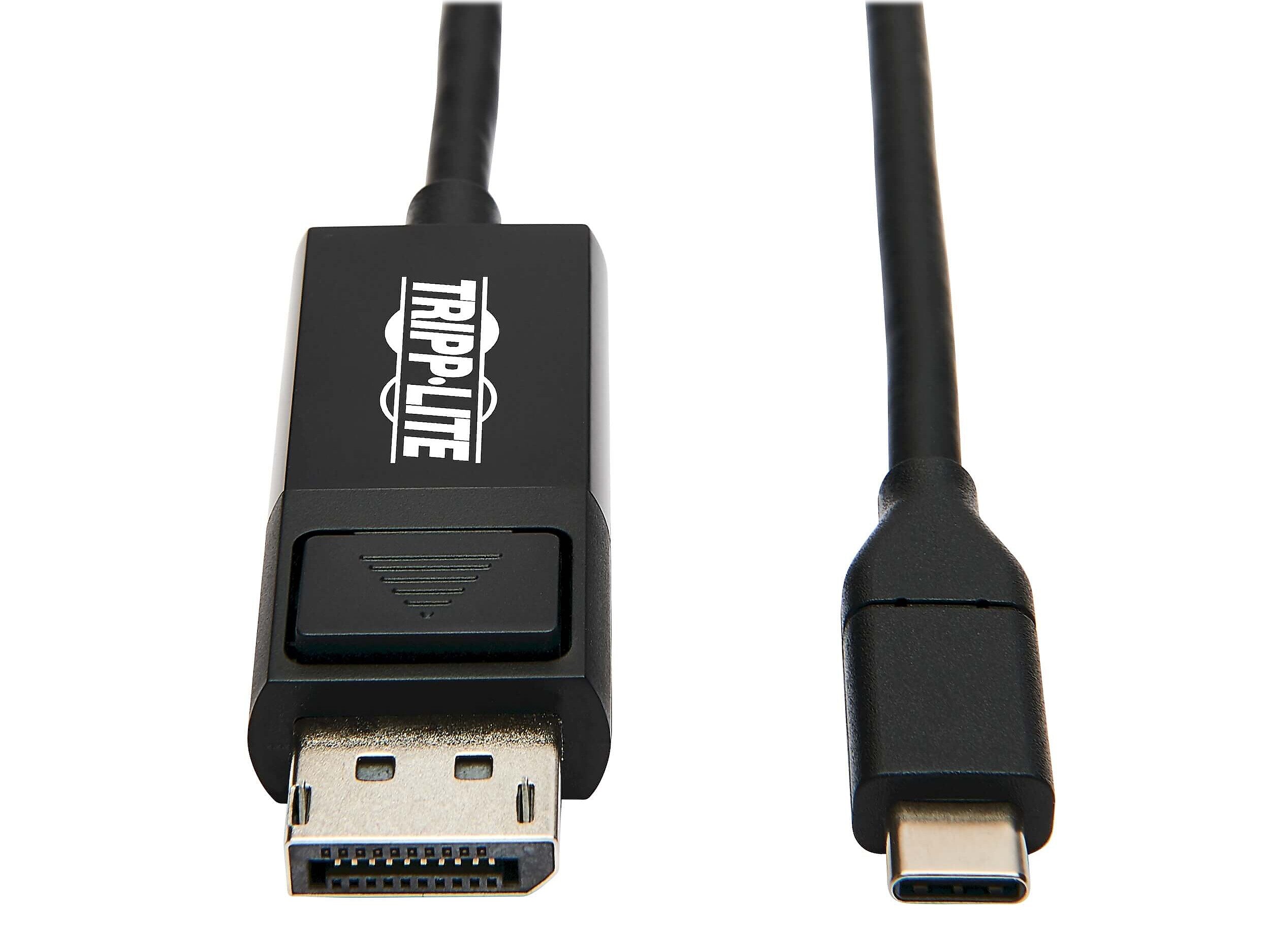 Tripp Lite USB C to Display Port Audio/Video Adapter, Male to Male, Black (U444-006-DP-BE)