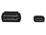 Tripp Lite USB C to Display Port Audio/Video Adapter, Male to Male, Black (U444-006-DP-BE)