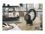 jabra Evolve2 75 Wireless Noise Canceling Bluetooth Stereo Mobile On Ear Headset, USB-A, Black (27599-999-989)