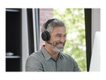 jabra Evolve2 75 Wireless Noise Canceling Bluetooth Stereo Mobile On Ear Headset, USB-A, Black (27599-989-989)