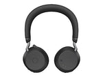 jabra Evolve2 75 Wireless Noise Canceling Bluetooth Stereo Mobile On Ear Headset, USB-C, Black (27599-989-899)