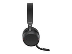 jabra Evolve2 75 Wireless Noise Canceling Bluetooth Stereo Mobile On Ear Headset, USB-A, Black (27599-989-999)