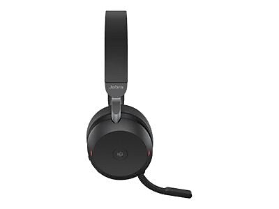 jabra Evolve2 75 Wireless Noise Canceling Bluetooth Stereo Mobile On Ear Headset, USB-A, Black (27599-999-989)