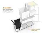 Bostitch Konnect Desk Organizer Power Base with Phone Stand, White Plastic (KT2-BASEPHONE-WHT)