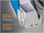 Bostitch Konnect Desk Organizer Power Base with Phone Stand, White Plastic (KT2-BASEPHONE-WHT)