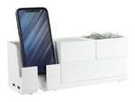 Bostitch Konnect Stackable Desk Organizer, White Plastic (KT2-BASEKIT2-WHT)