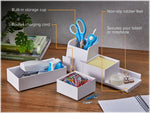 Bostitch Konnect Stackable Desk Organizer, White Plastic (KT2-BASEKIT2-WHT)