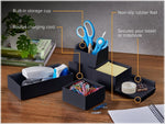Bostitch Konnect Stackable Desk Organizer, Black Plastic (KT2-BASEKIT2-BLK)