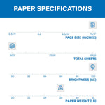 Hammermill Premium Color Copy Paper, 11" x 17", 28 lbs., 100 Brightness, 500 Sheets/Ream (102541)