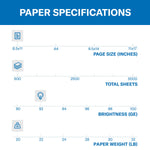 Hammermill Copy Plus Copy Paper, 8-1/2" x 11", 92 Bright, 20 LB, 500 Sheets (105007/27062)