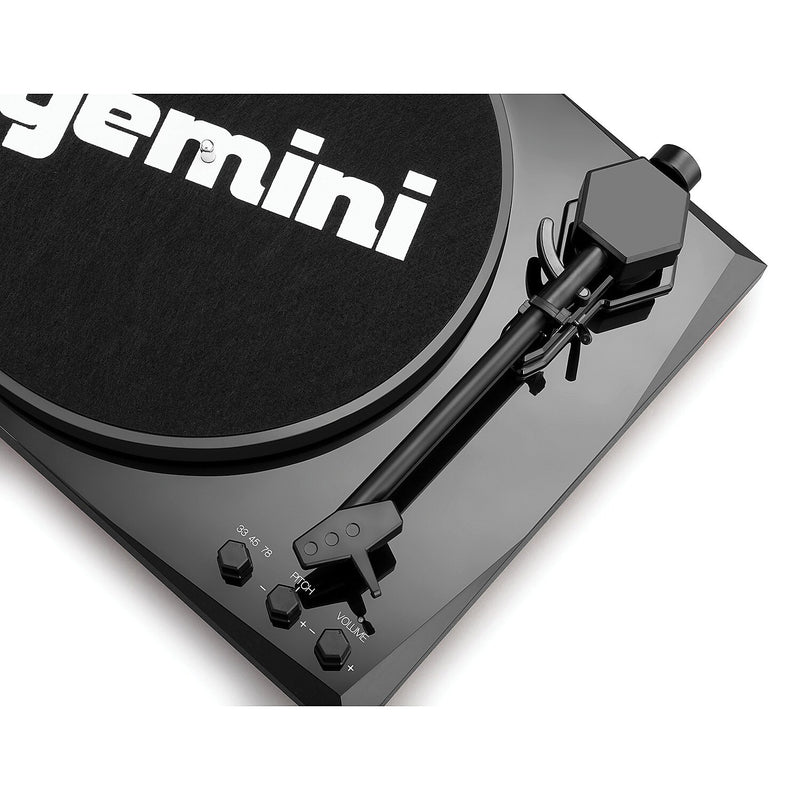 Gemini TT-900B Vinyl Record Player Turntable with Bluetooth and Dual Stereo Speakers, Black, (TT-900BB)
