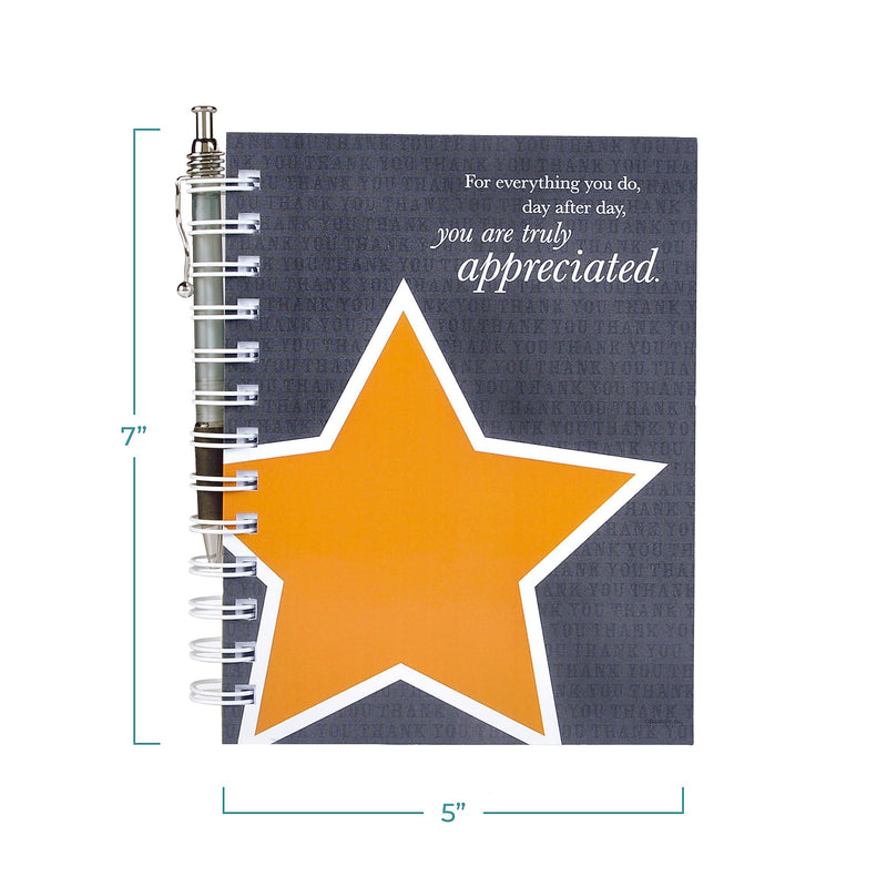 Baudville® Hardcover Journal W/ Pen, You Are Truly Appreciated