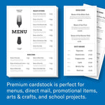 Hammermill Premium 110 lb. Cardstock Paper, 8.5" x 11", White, 600 Sheets/Ream, 3 Reams/Carton (168380)