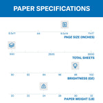 Hammermill Premium 8.5" x 14" Laser Paper, 24 lbs., 98 Brightness, 500 Sheets/Ream (104612)