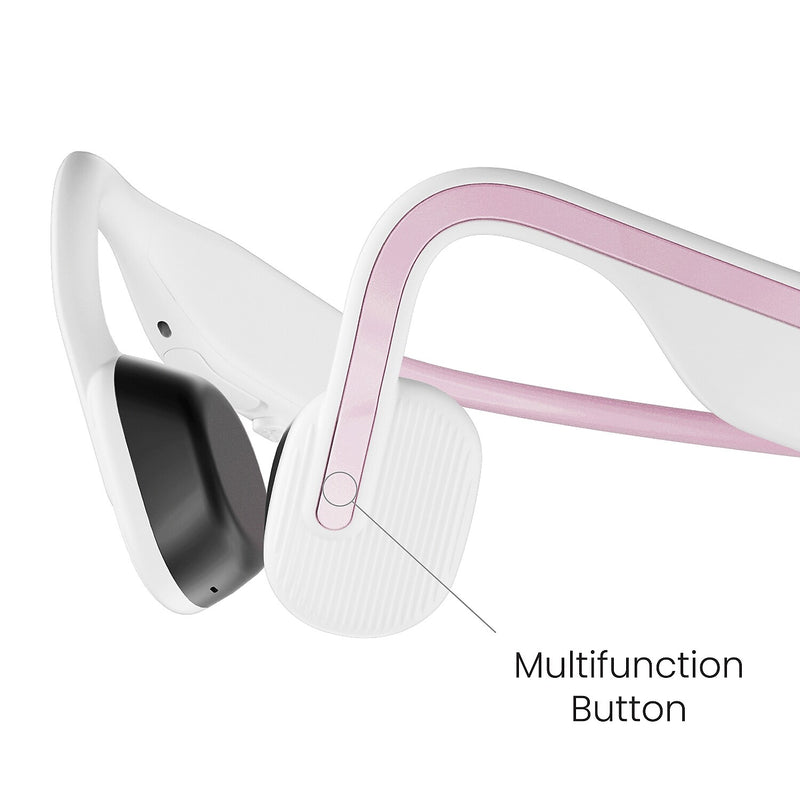 Shokz OpenMove Bone-Conduction Open-Ear Lifestyle Headphones with Microphones, Pink (S661-ST-PK-US)