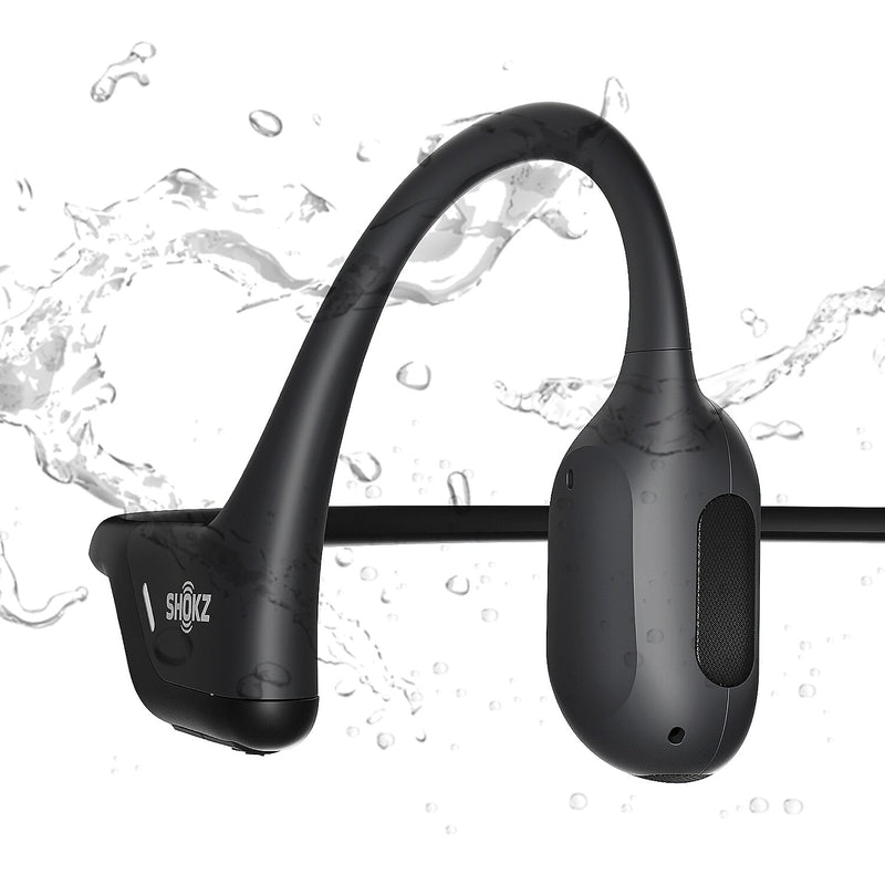 Shokz OpenRun Pro Premium Bone-Conduction Headphones with Microphones, Black (VXLS810STBKUS)
