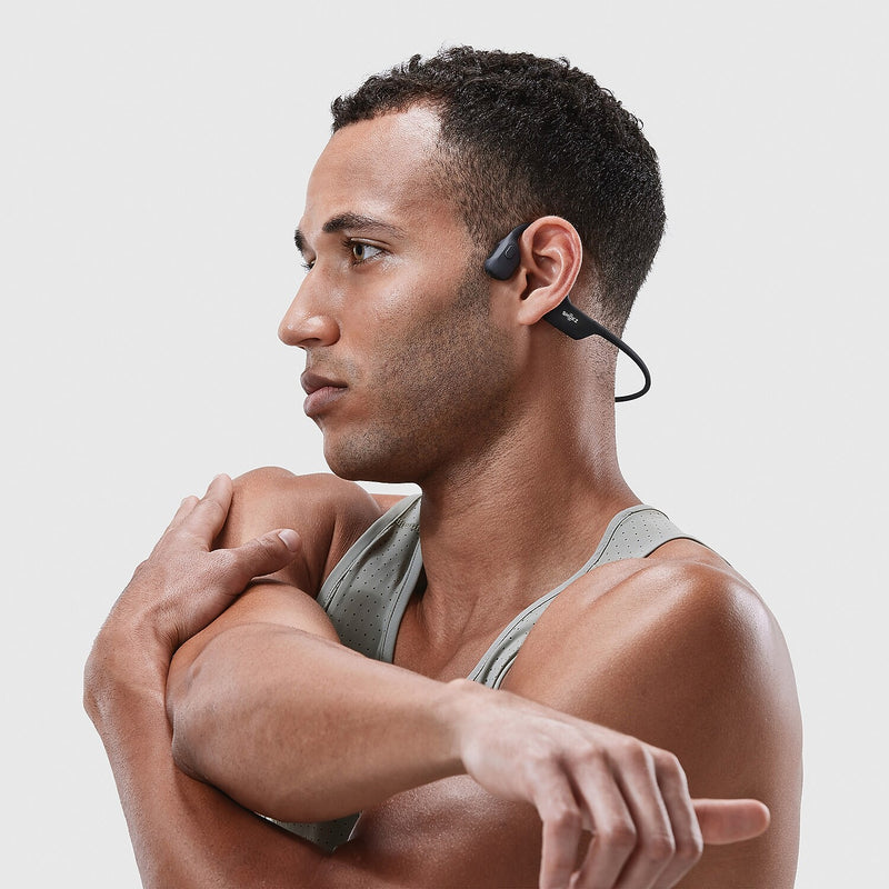 Shokz OpenRun Pro Premium Bone-Conduction Headphones with Microphones, Black (VXLS810STBKUS)