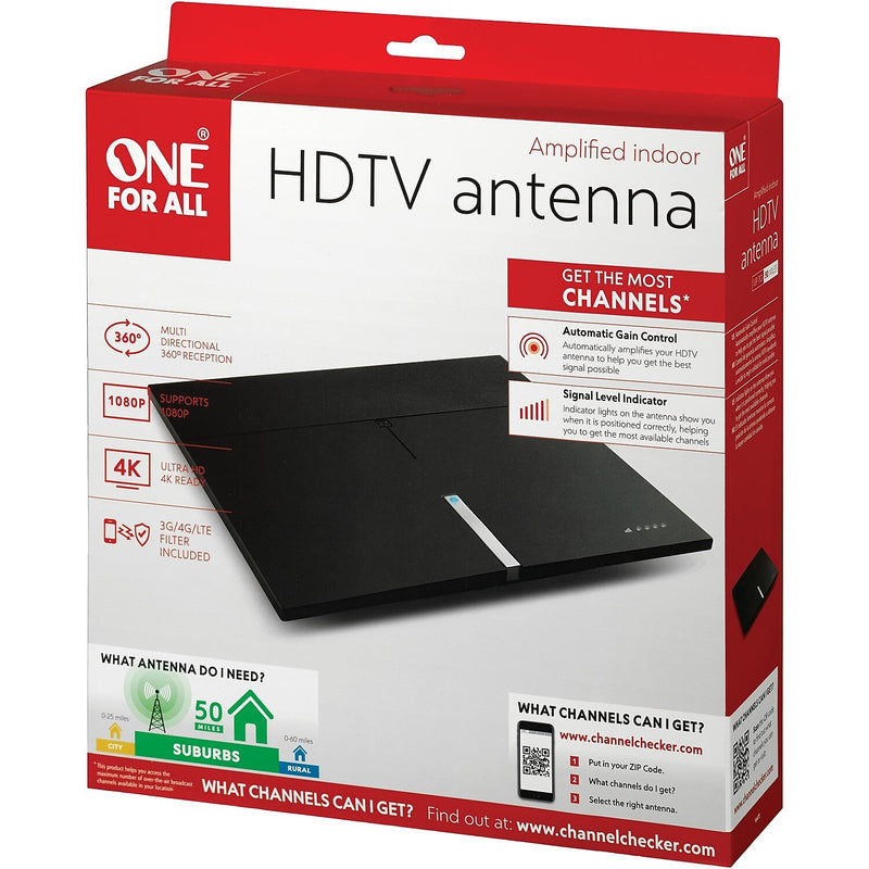 One For All Amplified Indoor Smart HDTV Antenna (16472)