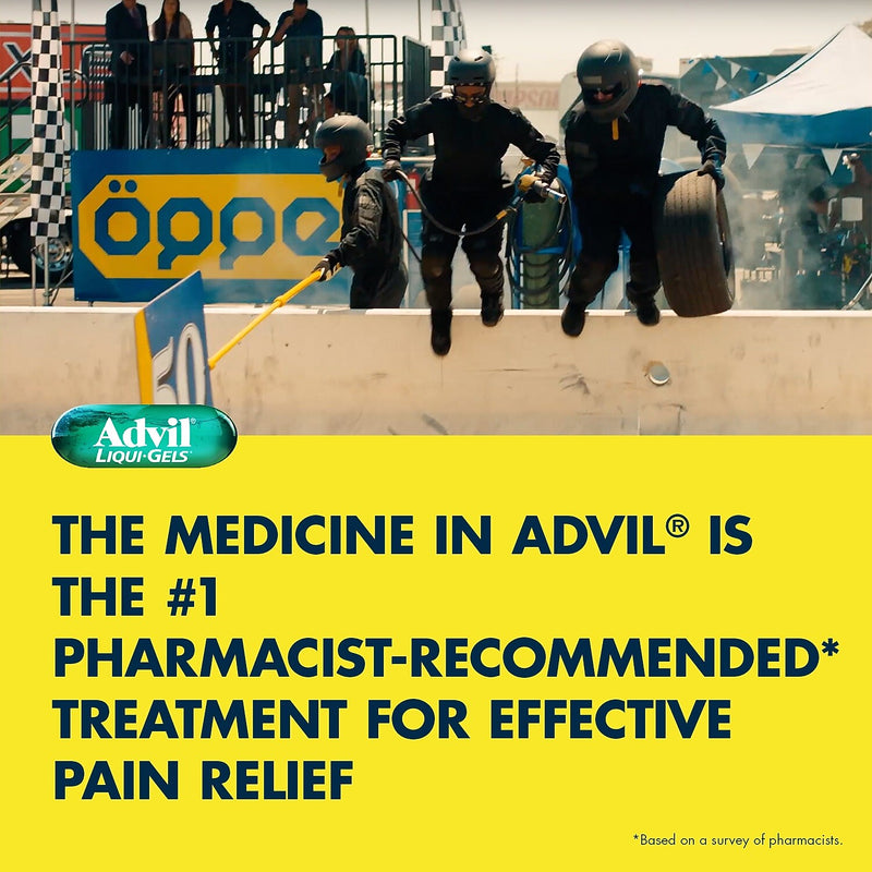 Advil Liqui-Gels Pain Reliever/Fever Reducer, Solubilized Ibuprofen 200mg, 2/Packet, 50 Packets/Box (016902)