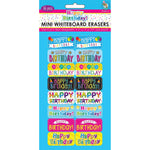 Ashley Productions Mini Whiteboard Erasers, Happy Birthday, 2" x 1" x 0.75", Pack of 16 (ASH78016)
