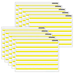 Ashley Productions® Smart Poly® PosterMat Pals® Handwriting, 3/4" Ruling, Yellow, 13" x 9.5", Pack of 10 (ASH97012)