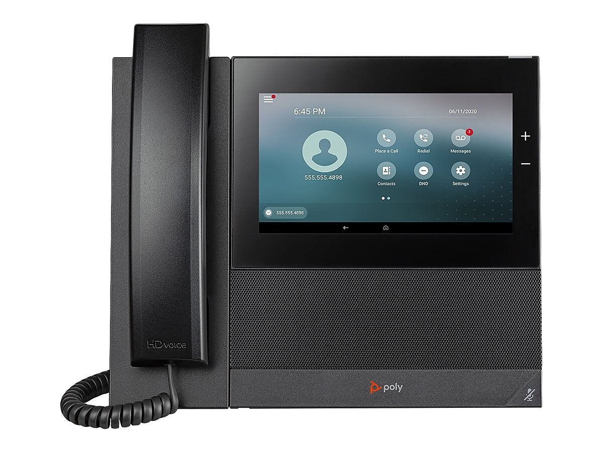 Poly CCX 600 OpenSIP 54-Line Corded Telephone, Black (82Z85AA)
