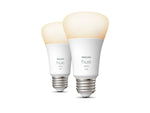 Philips Hue White Light Bulb, A19 2700K 10.5W E26, 2/Pack (563007)