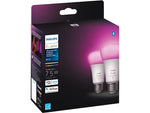 Philips Hue White Light Bulb, A21 16 Million Colors 10.5W E26, 2/Pack (563361)