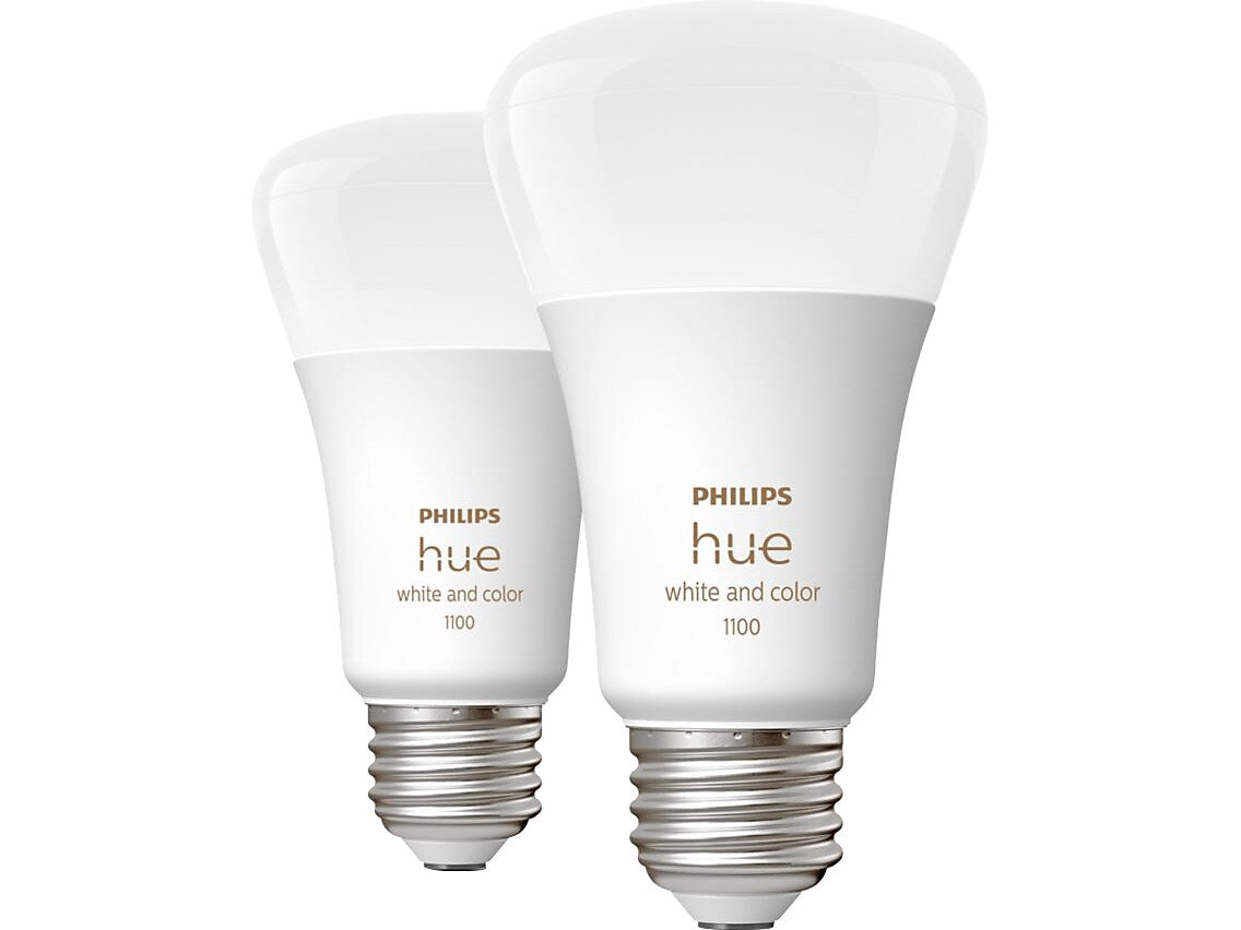 Philips Hue White Light Bulb, A21 16 Million Colors 10.5W E26, 2/Pack (563361)