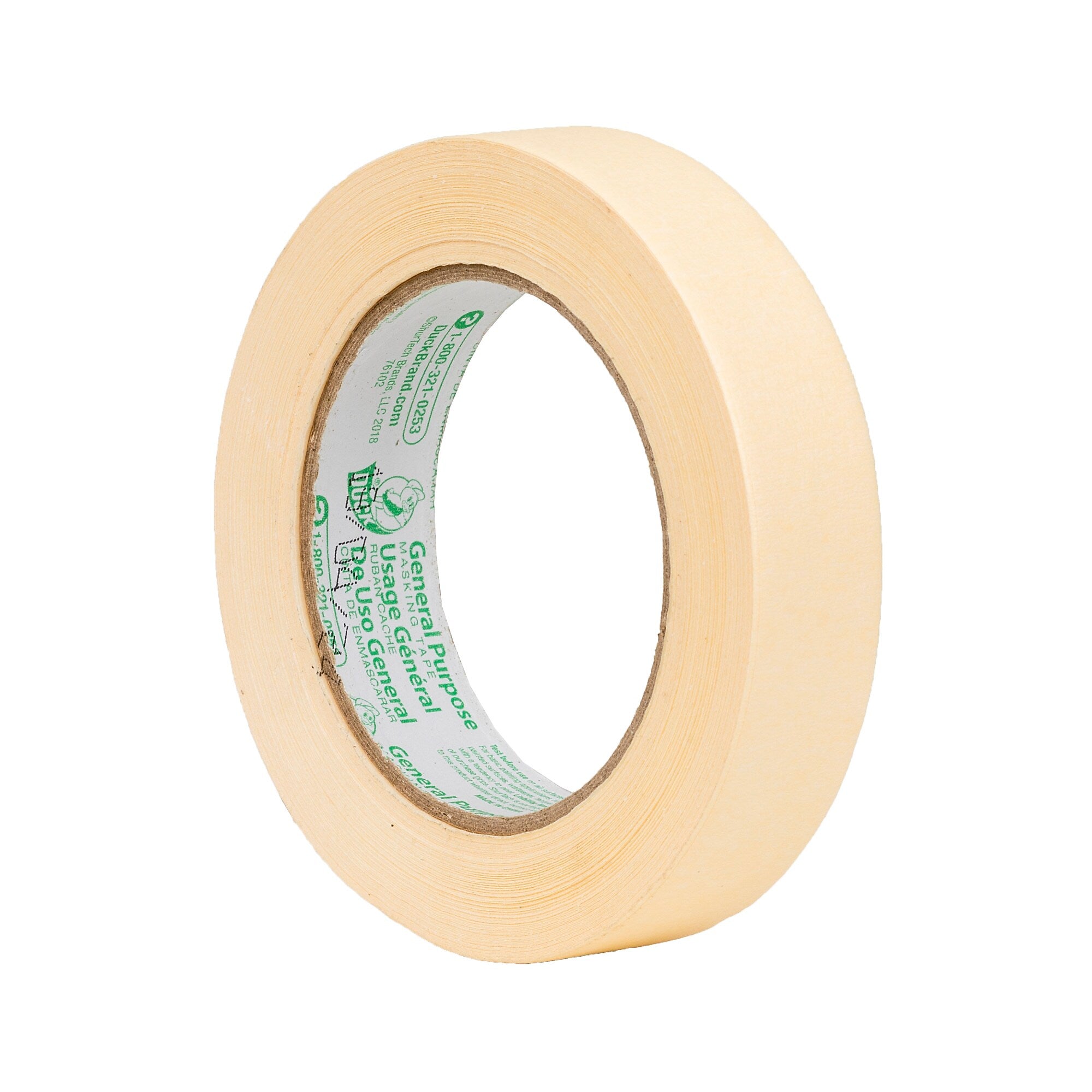 Duck General Purpose Heavy Duty Masking Tape, 0.94" x 60 yds., Beige (286509)