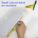 Bazic Heavy Duty Plastic Accordion File, 13 Pocket, Letter Size, Translucent White, 3/Bundle (BAZ3173-3)