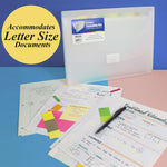 Bazic Heavy Duty Plastic Accordion File, 13 Pocket, Letter Size, Translucent White, 3/Bundle (BAZ3173-3)