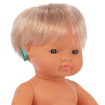 MINILAND Baby Doll Caucasian Girl With Hearing Aid, 15'' (MLE31114)