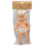 MINILAND Baby Doll Caucasian Girl With Hearing Aid, 15'' (MLE31114)