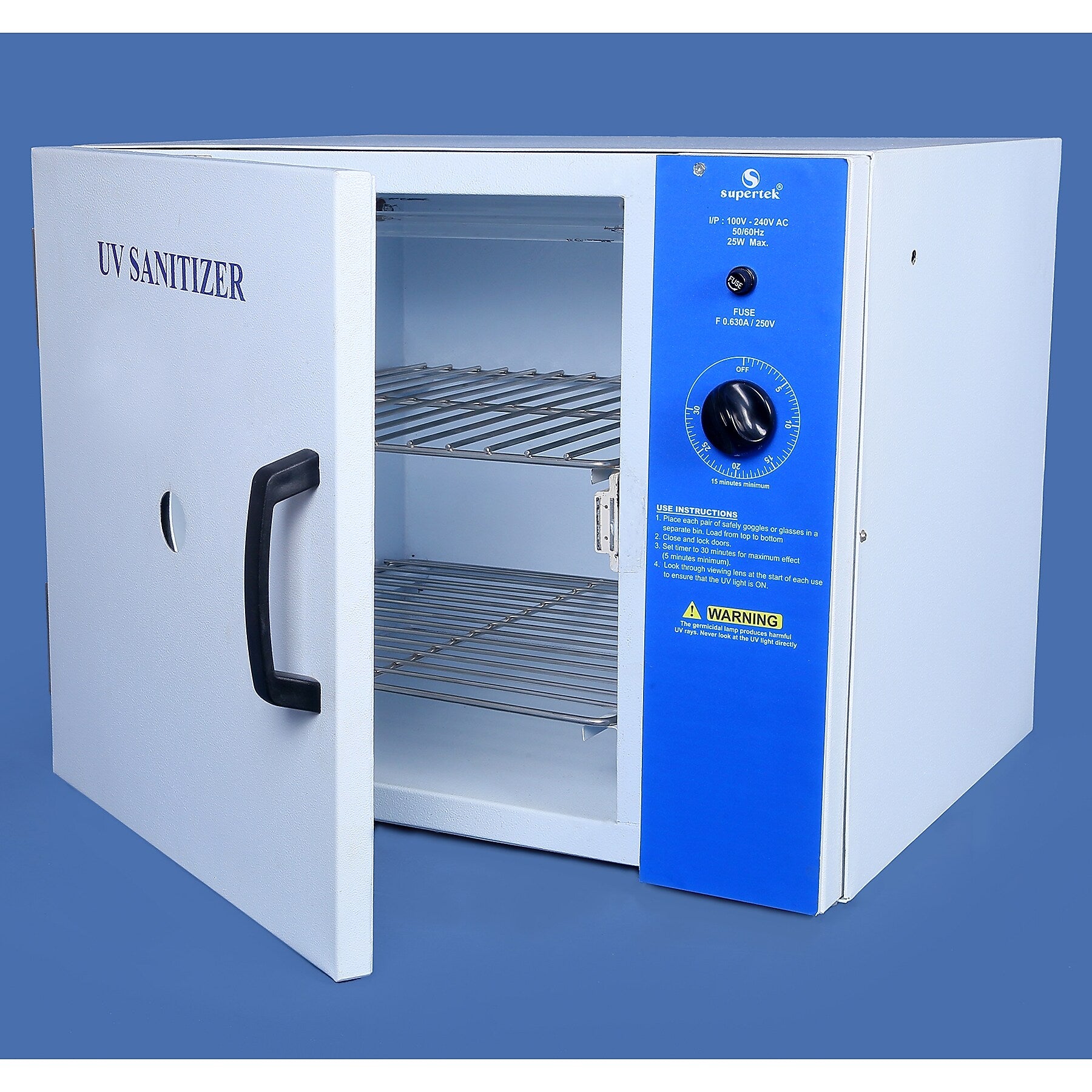 Supertek, UV Sanitation Cabinet, 20.5" x 16" x 16", White (SKFCH12040S)