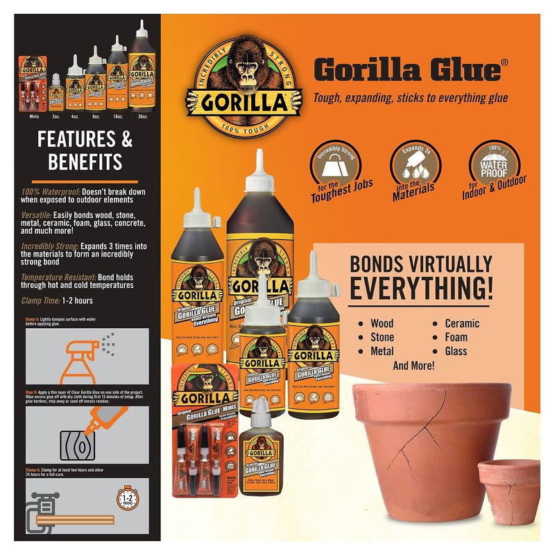 Gorilla Original Liquid Glue, 8 oz. (5000806)