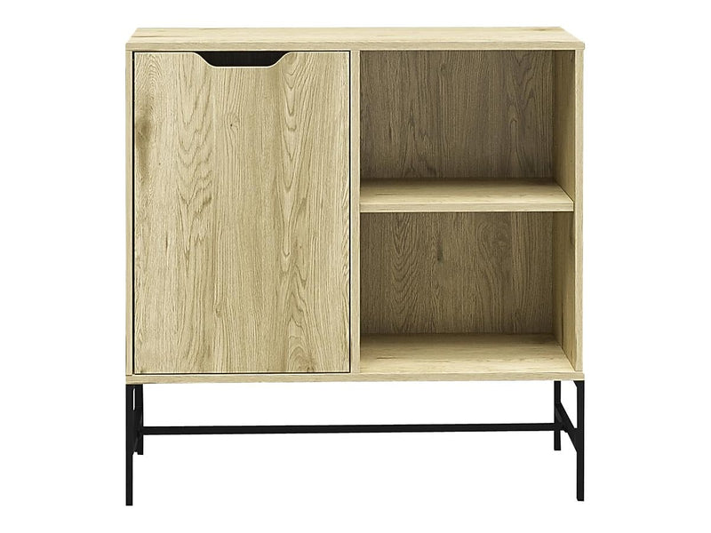 Ameriwood Modine 30"H 2-Shelf Bookcase with Adjustable Shelf, Natural (3483912COM)