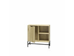 Ameriwood Modine 30"H 2-Shelf Bookcase with Adjustable Shelf, Natural (3483912COM)