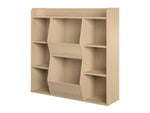Ameriwood Tyler 40.8"H 9-Shelf Bookcase, Blonde Oak Particle Board (4865847COM)