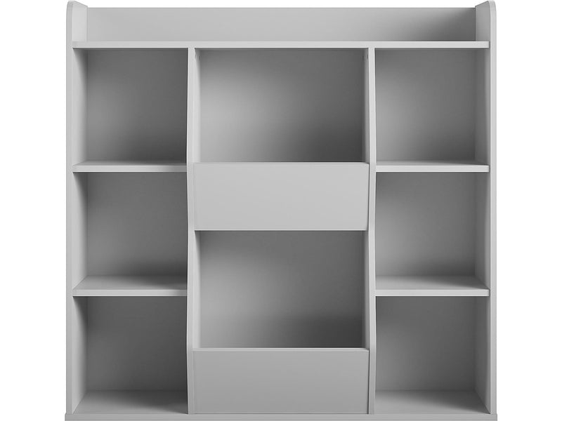 Ameriwood Tyler 40.8"H 9-Shelf Bookcase, Dove Gray Particle Board (4865412COM)