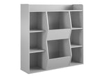 Ameriwood Tyler 40.8"H 9-Shelf Bookcase, Dove Gray Particle Board (4865412COM)