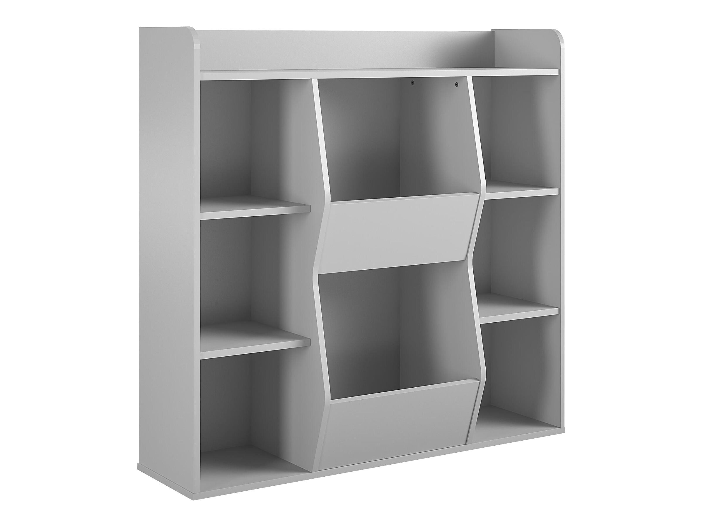 Ameriwood Tyler 40.8"H 9-Shelf Bookcase, Dove Gray Particle Board (4865412COM)