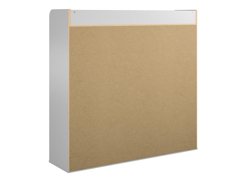 Ameriwood Tyler 40.8"H 9-Shelf Bookcase, Dove Gray Particle Board (4865412COM)