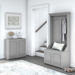 Bush Furniture Fairview 30" Small Storage Cabinet with 3 Shelves, Cape Cod Gray (WC53596-03)